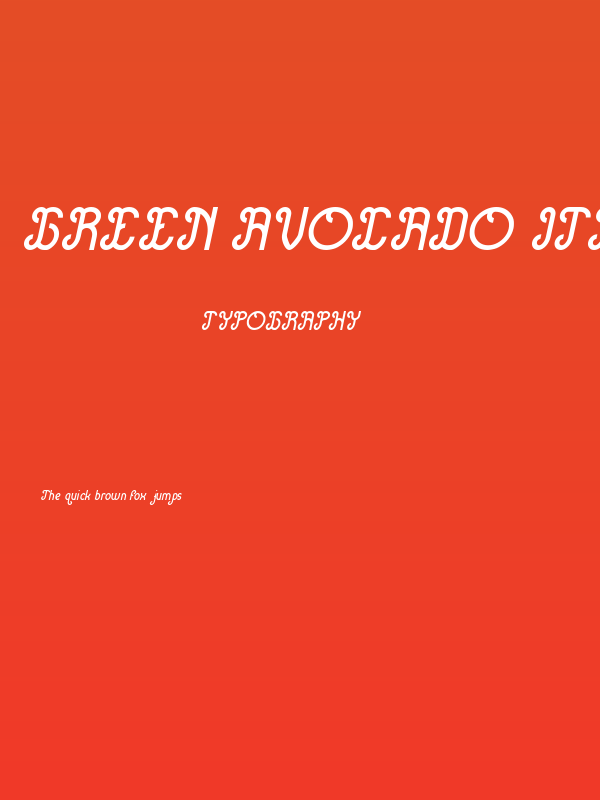 Green Avocado Italic Poster