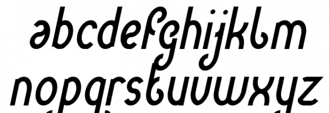 Green Avocado Italic फ़ॉन्ट लोअरकेस