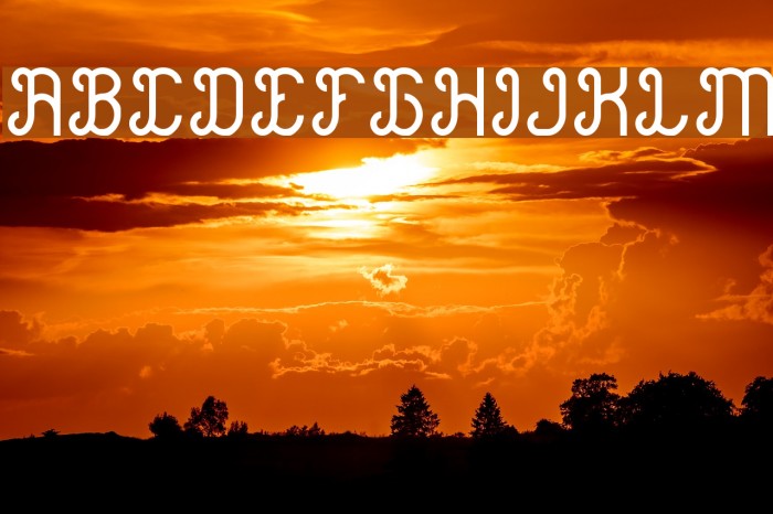 Green Avocado-Light Font examples