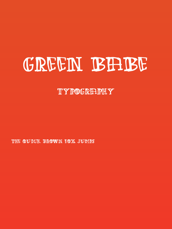 Green Babe Poster