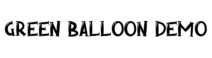 Green Balloon Demo  font caratteri gratis