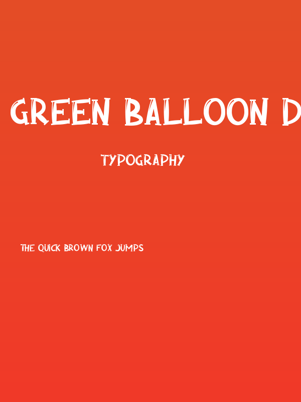 Green Balloon Demo Poster