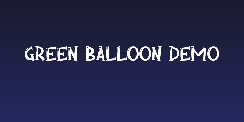 Green Balloon Demo Social Header