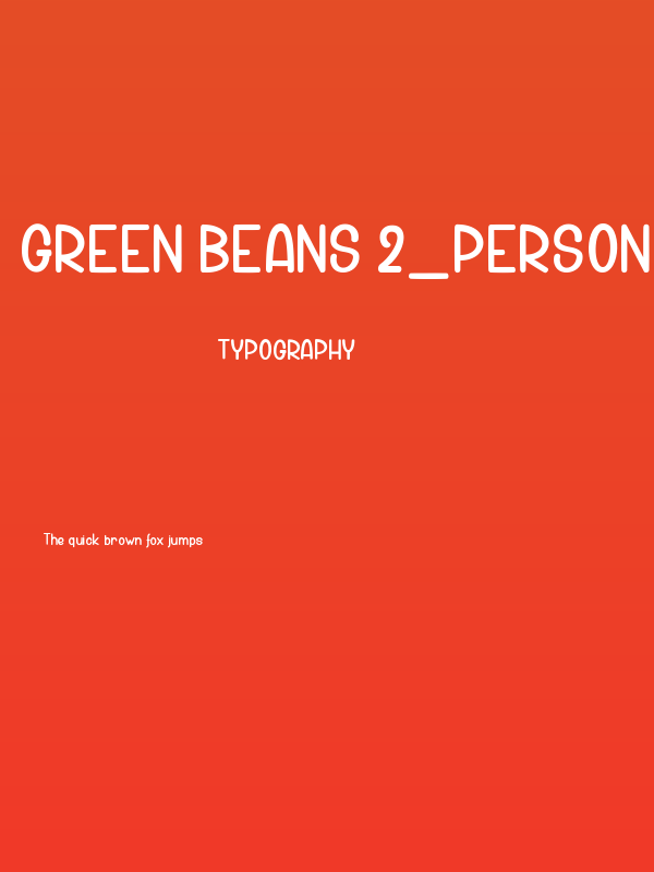 Green Beans 2_PersonalUseOnly Poster