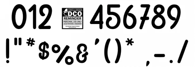 Green Beans_PersonalUseOnly Font OTHER CHARS