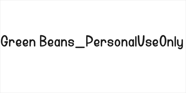 Green Beans_PersonalUseOnly Logo