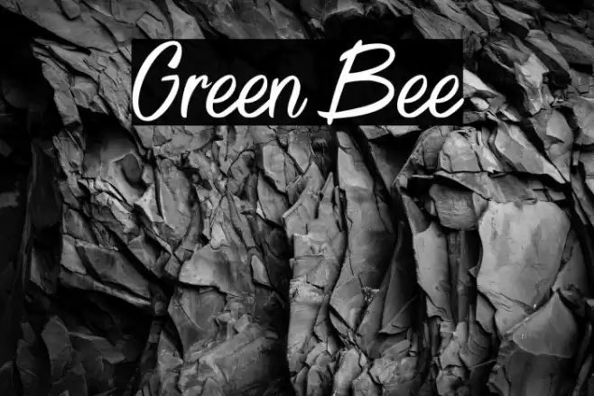 Green Bee Font examples