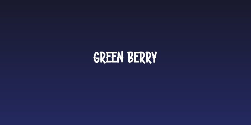 Green Berry Social Header