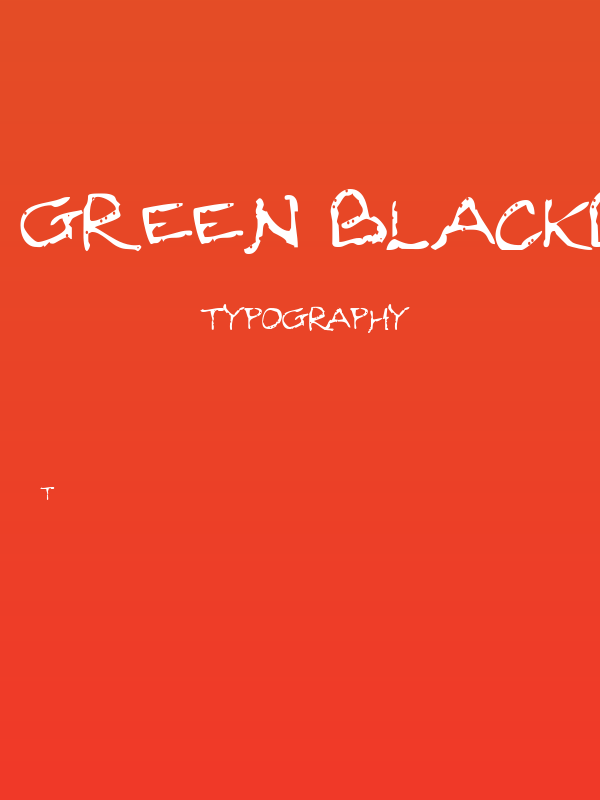 Green Blackboard Poster