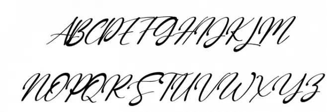 Green Day Italic 字体 大写