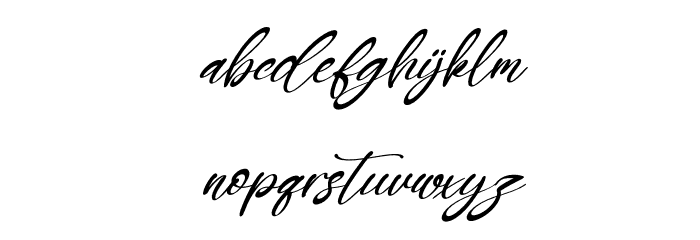 Green Day Italic Font LOWERCASE