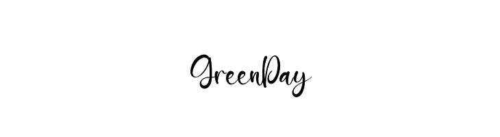 Green Day  les polices de caractères gratuit tlcharger
