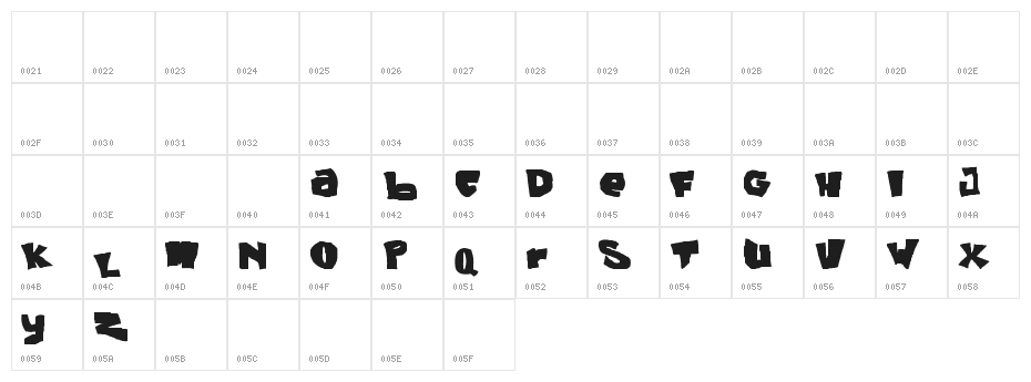 Green Days Character Map