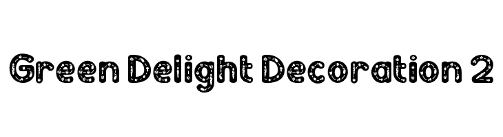 Green Delight Decoration 2  Frei Schriftart Herunterladen