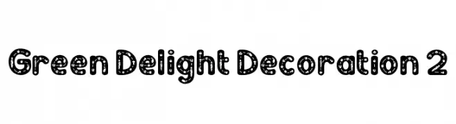 Green Delight Decoration 2  Frei Schriftart Herunterladen