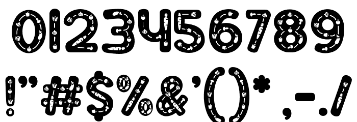 Green Delight Decoration 2 Font OTHER CHARS