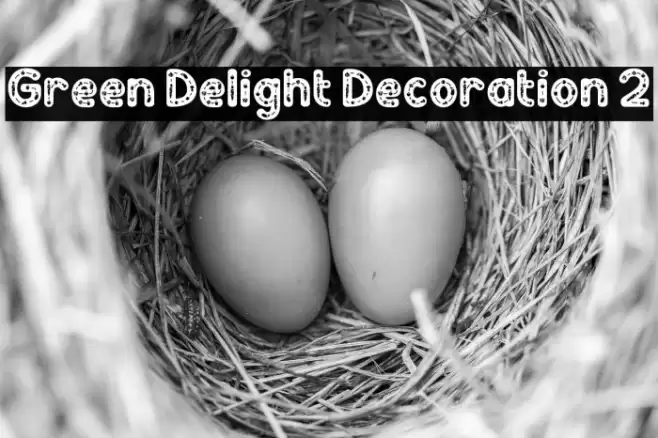 Green Delight Decoration 2 Caratteri examples