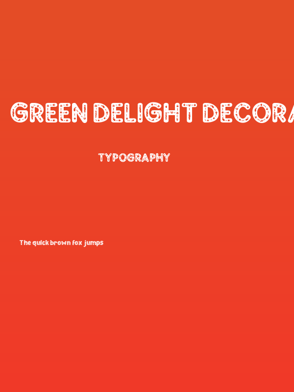 Green Delight Decoration 2 Poster