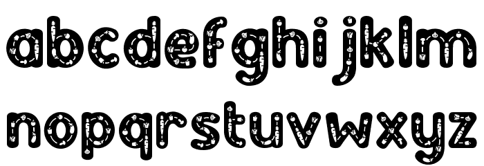 Green Delight Decoration 2 Font LOWERCASE
