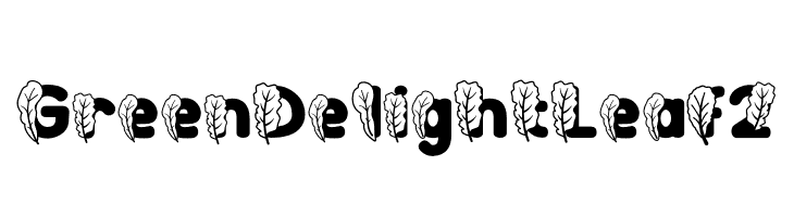 Green Delight Leaf 2  Frei Schriftart Herunterladen
