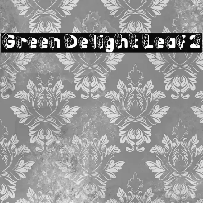 Green Delight Leaf 2 Font examples
