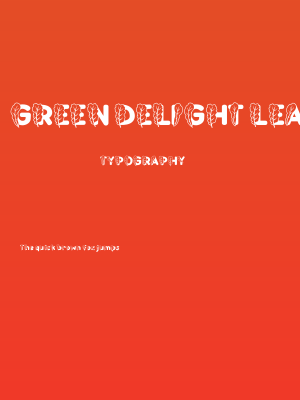 Green Delight Leaf 2 Poster