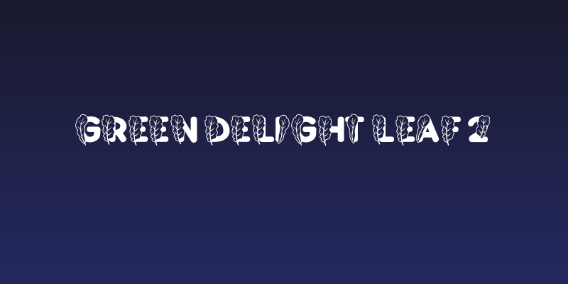 Green Delight Leaf 2 Social Header