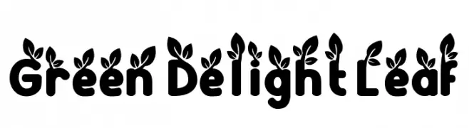 Green Delight Leaf  Fuentes Gratis Descargar