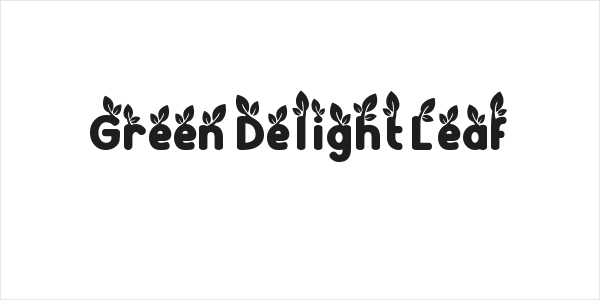 Green Delight Leaf Logo