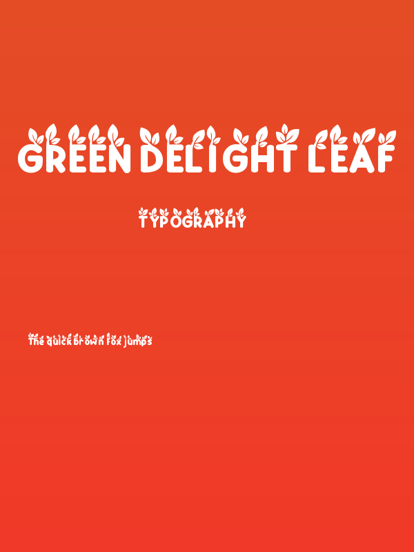 Green Delight Leaf Poster