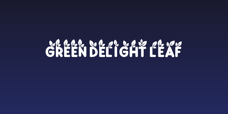 Green Delight Leaf Social Header
