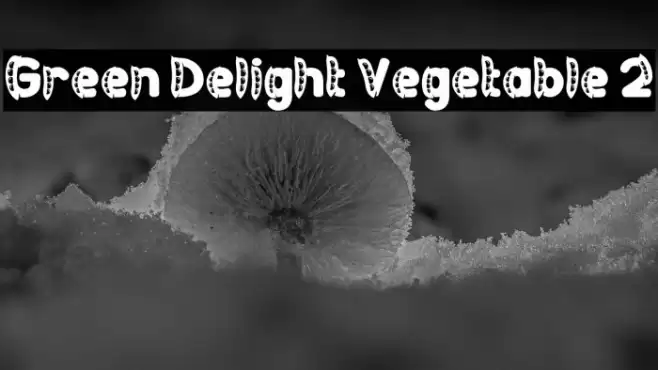 Green Delight Vegetable 2 Caratteri examples