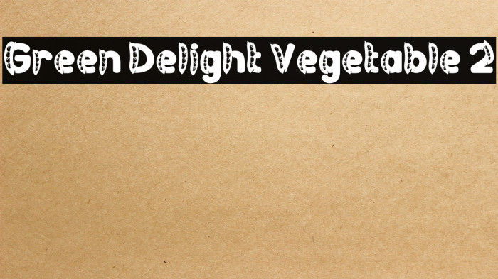 Green Delight Vegetable 2 Example 2