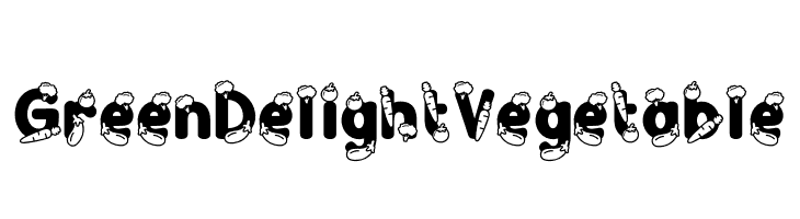 Green Delight Vegetable  font caratteri gratis