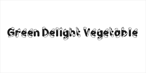 Green Delight Vegetable Logo