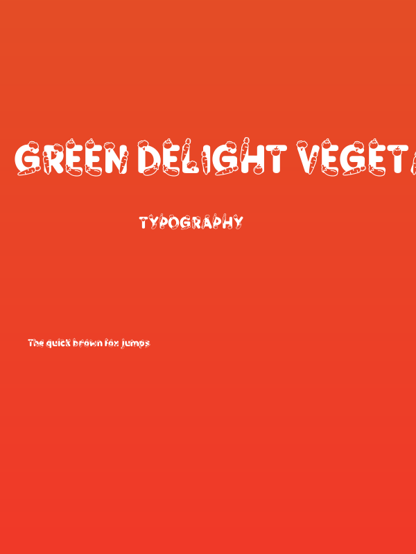 Green Delight Vegetable Poster