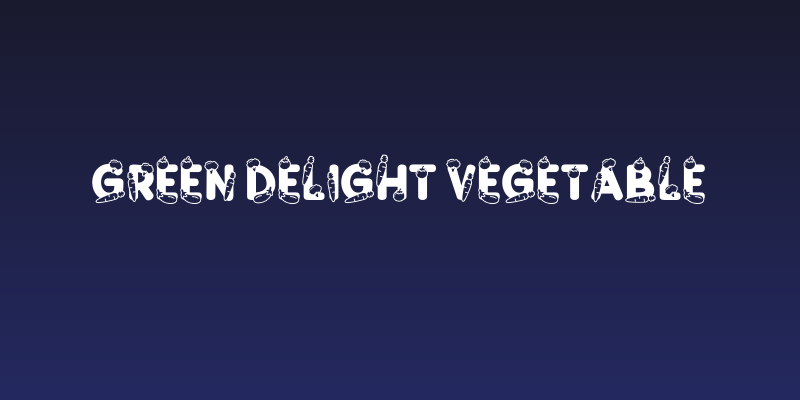 Green Delight Vegetable Social Header