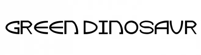 Green Dinosaur  Fuentes Gratis Descargar
