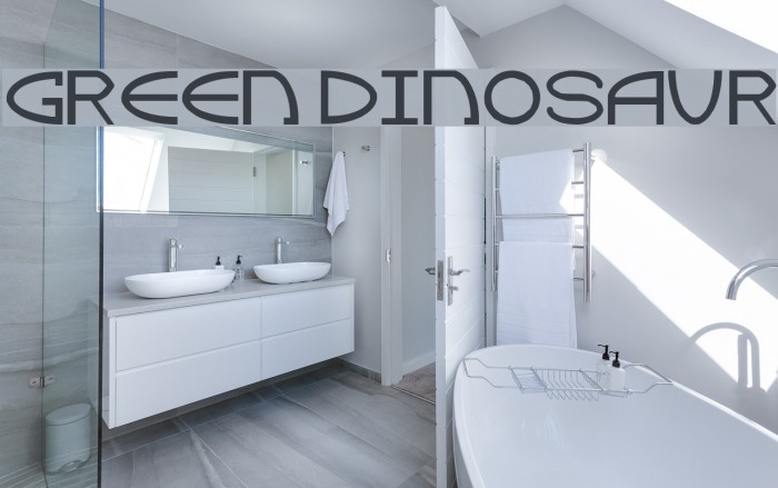 Green Dinosaur Font examples