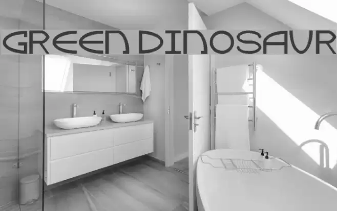 Green Dinosaur Шрифта examples