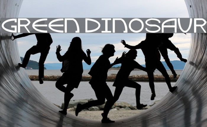 Green Dinosaur Font examples
