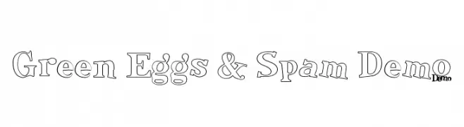 Green Eggs & Spam Demo  Descarca Fonturi Gratis