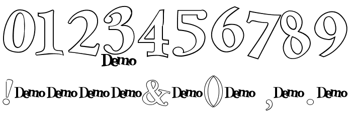 Green Eggs & Spam Demo Font OTHER CHARS