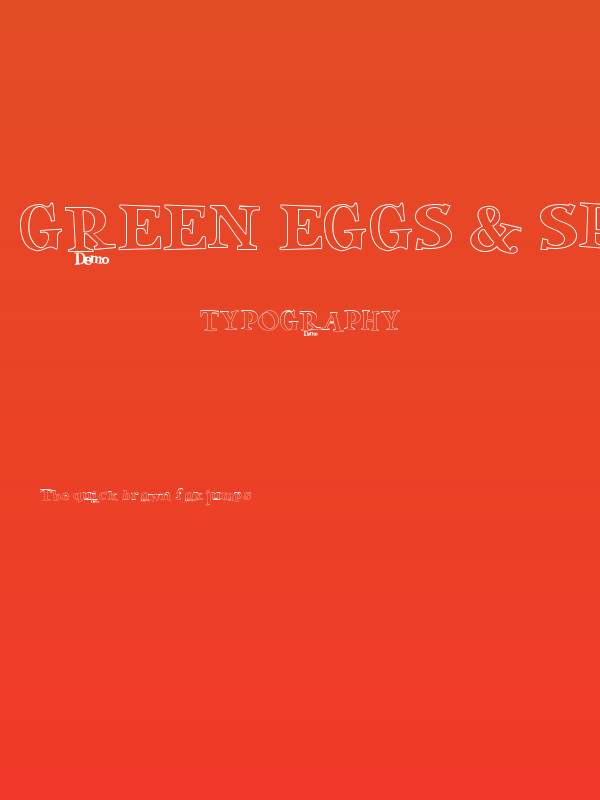 Green Eggs & Spam Demo Poster