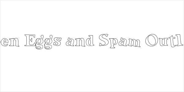 Green Eggs and Spam Outline Logo