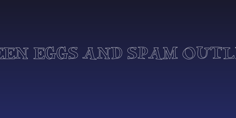 Green Eggs and Spam Outline Social Header