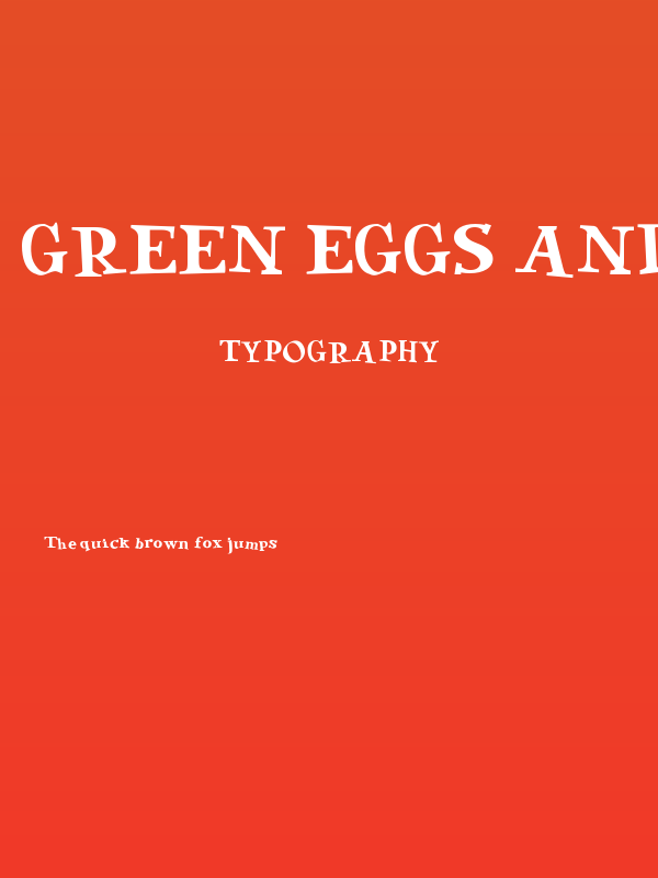 Green Eggs and Spam Poster