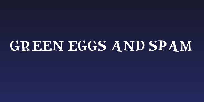 Green Eggs and Spam Social Header