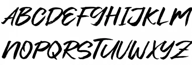Green Fonte 字体 大写