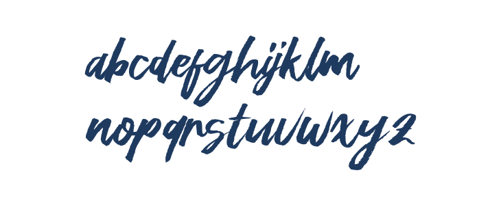 Green Fonte Lowercase